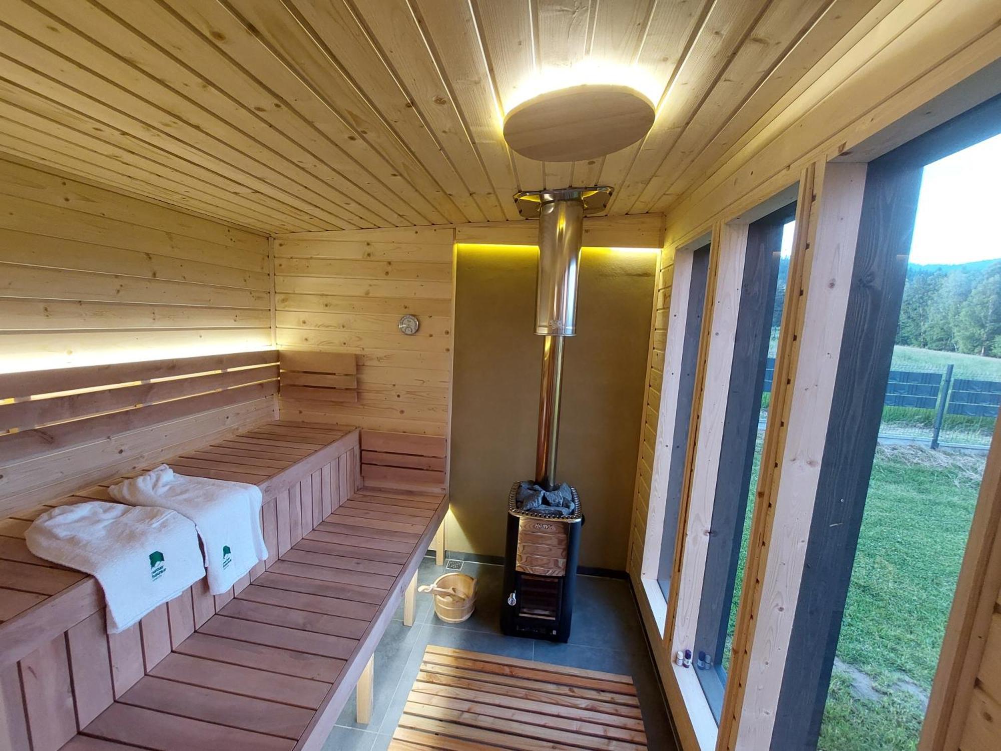 Natur House Beskidy - Dom Z Drzewa Ksiezycowego Z Sauna I Balia Jacuzzi!! Apartman Slemien Kültér fotó