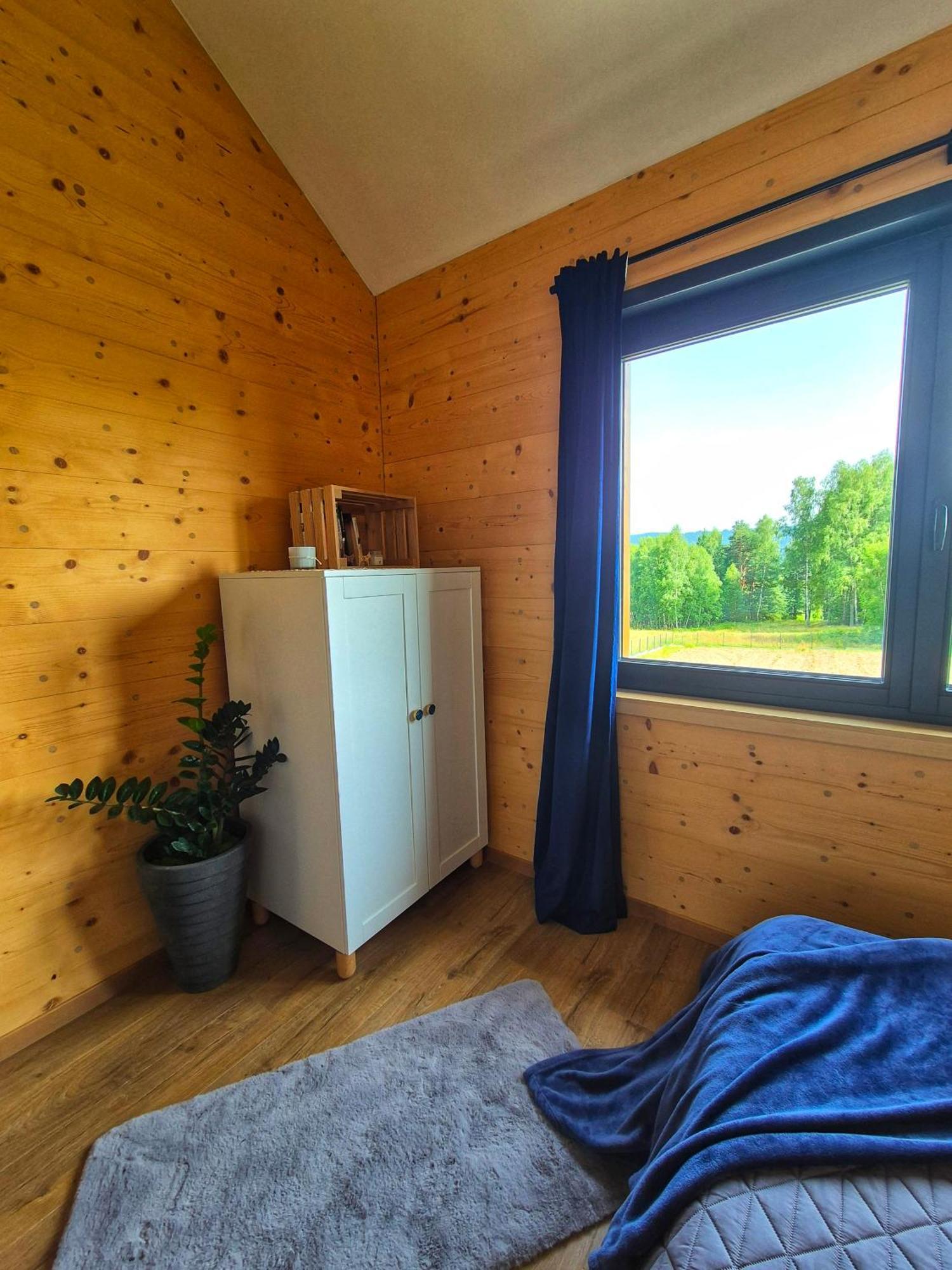 Natur House Beskidy - Dom Z Drzewa Ksiezycowego Z Sauna I Balia Jacuzzi!! Apartman Slemien Kültér fotó